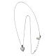 Collana sacrum cor rodiato zirconi bianchi Benedictus arg 925 s5