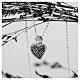 Collana sacrum cor rodiato zirconi bianchi Benedictus arg 925 s6