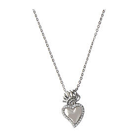 Collar plata 925 Sagrado Corazón Agios