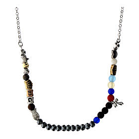 Collana Vita di Gesù pietre argento 925 Agios