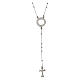 Agios 925 silver cross rosary necklace s3