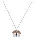 Agios bola pregnancy necklace, angel caller of 925 silver with rosé detail s3