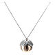 Agios bola pregnancy necklace, angel caller of rosé 925 silver with silver detail s1