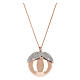 Collana Agios Chiama angeli argento 925 rosé s1