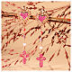 Agios Sacred Heart drop earrings with red ruby rhinestones and stones s5