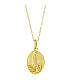 Amen necklace with Our Lady of Fátima medal, gold plated 925 silver s1