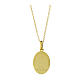 Collana AMEN con pendente Madonna di Fatima color oro in argento 925 s2