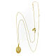 Collana AMEN con pendente Madonna di Fatima color oro in argento 925 s3