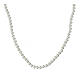Amen pearl necklace, 925 silver and 4 mm pearls s2