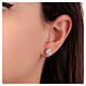 Amen point light earrings of 8 mm s2