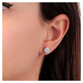 Amen light point earrings 8 mm