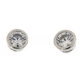 Orecchini Amen zircone bianco 3 mm diam.