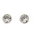 Amen earrings white zircon 4 mm diam. s1