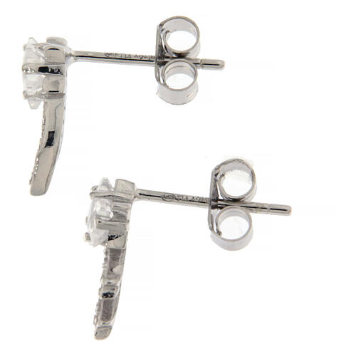 Ohrringe AMEN Sternschnuppe aus Silber und Zirkone 2