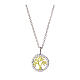 Collier Amen Arbre de vie bicolore et zircons