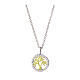Amen necklace two-tone tree of life and zircons s1