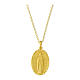 Amen gold plated necklace with Our Lady of Guadalupe medal s1