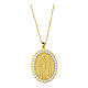 Amen gold plated necklace with Our Lady of Medjugorje medal s1
