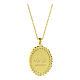 Amen gold plated necklace with Our Lady of Medjugorje medal s3