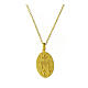 Amen gold plated necklace with Miraculous Medal s3