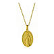 Collana Amen Madonna Miracolosa argento dorato  s1