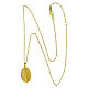 Collana Amen Madonna Miracolosa argento dorato  s4