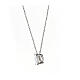 Amen necklace with 8 mm white zircon light point s3