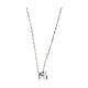 Collana Amen in argento 925 e zircone 4x4 mm s4