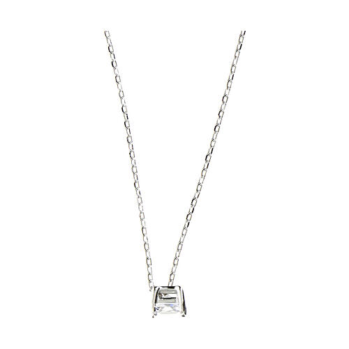 Amen necklace in 925 silver and 4x4 mm zircon 4