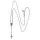 Halskette AMEN mit Kreuz und Wundertätiger Medaille und weißen Zirkonen s4