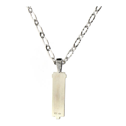 Collier en argent 925 avec pendentif Agios 42 cm 3