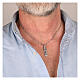 Collier en argent 925 avec pendentif Agios 42 cm s2