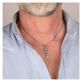 Collana in argento 925 con ciondolo Agios 42 cm