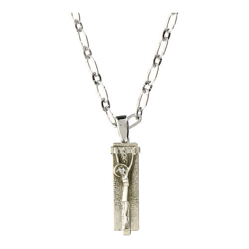 Collana in argento 925 con ciondolo Agios 42 cm 1