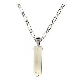 925 silver Jesus necklace with Agios pendant 42 cm