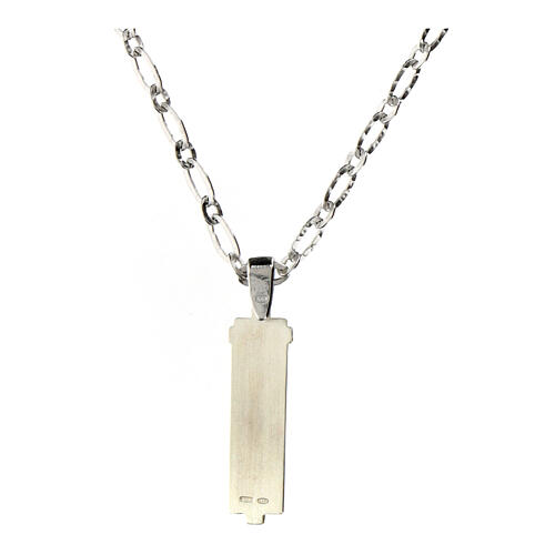 925 silver Jesus necklace with Agios pendant 42 cm 2