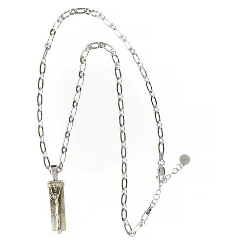 925 silver Jesus necklace with Agios pendant 42 cm 3