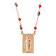 Collar plata 925 Benedictus piedras multicolores colgante Virgen Milagrosa s1