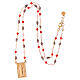 Collar plata 925 Benedictus piedras multicolores colgante Virgen Milagrosa s4