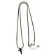 Collana Agios argento 925 croce zirconi neri 42 cm s3