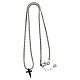 Benedictus necklace 925 silver cross with black zircons 42 cm s4