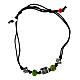 Bracciale Benedictus con pietra opale verde in tessuto ecosostenibile s3