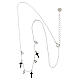 Collier berloques croix zircons noirs Agios argent 925 s4