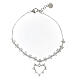 Pulsera Agios corazón zircones blancos plata 925 s1