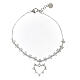 Bracelet Benedictus coeur zircons blancs argent 925 s1