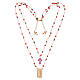 Agios necklace with double colored stones Miraculous 925 silver s4