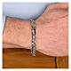 Bracciale Agios uomo argento rodiato Gesù crocifisso s2