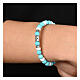 Bracelet Agios pierres naturelles turquoise et blanc argent 925 s2