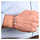 Armband mit rosa Natursteinen Benedictus aus 925er Silber s2