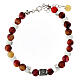 Bracciale rosa pietre naturali Benedictus argento 925 s1